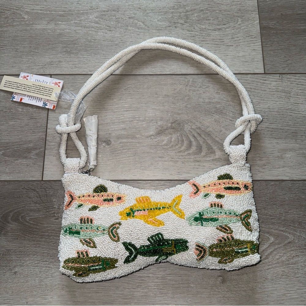 Viral Beaded Fishy Fish Shoulder Bag